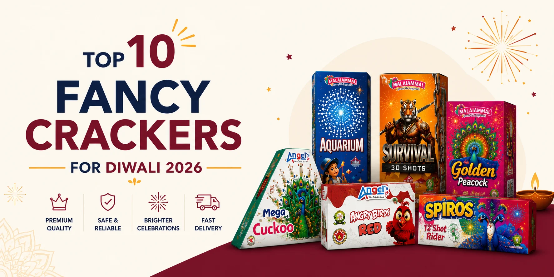 Top 10 Fancy Crackers for Diwali 2026