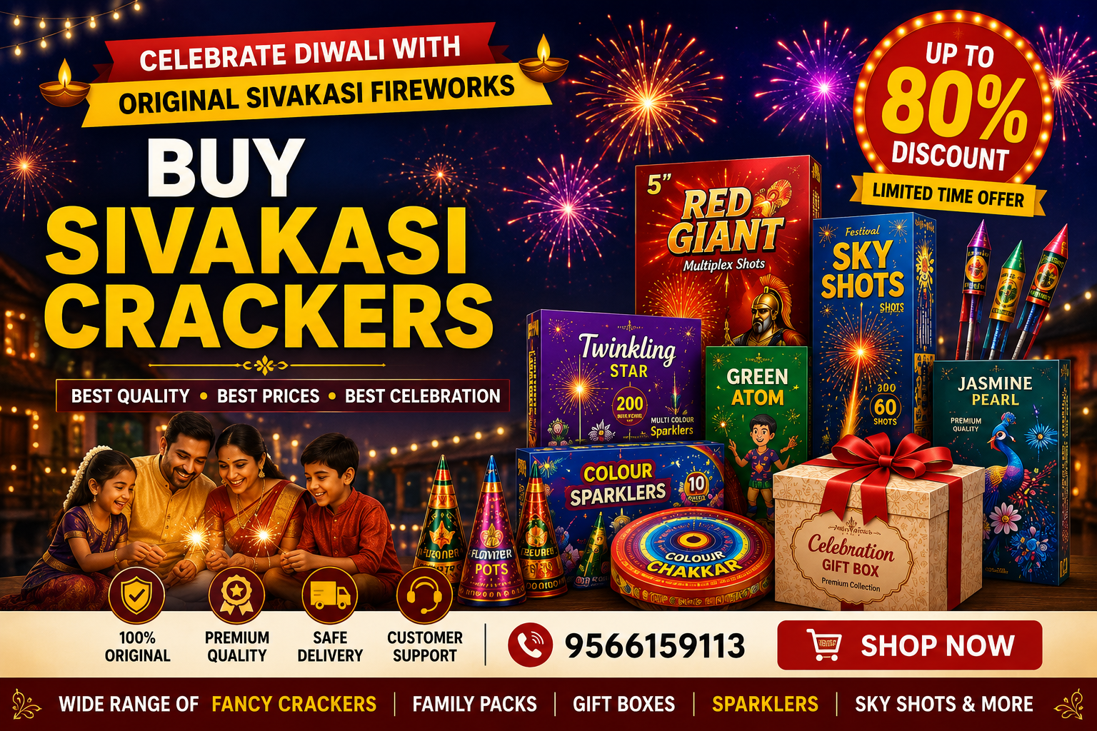 Buy Sivakasi Crackers Online – Original Fireworks at the Best Prices