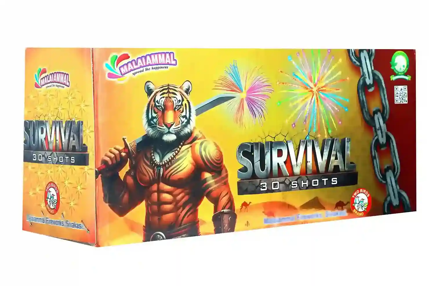 Buy Survival 30 shots sky fireworks online from Sivakasi