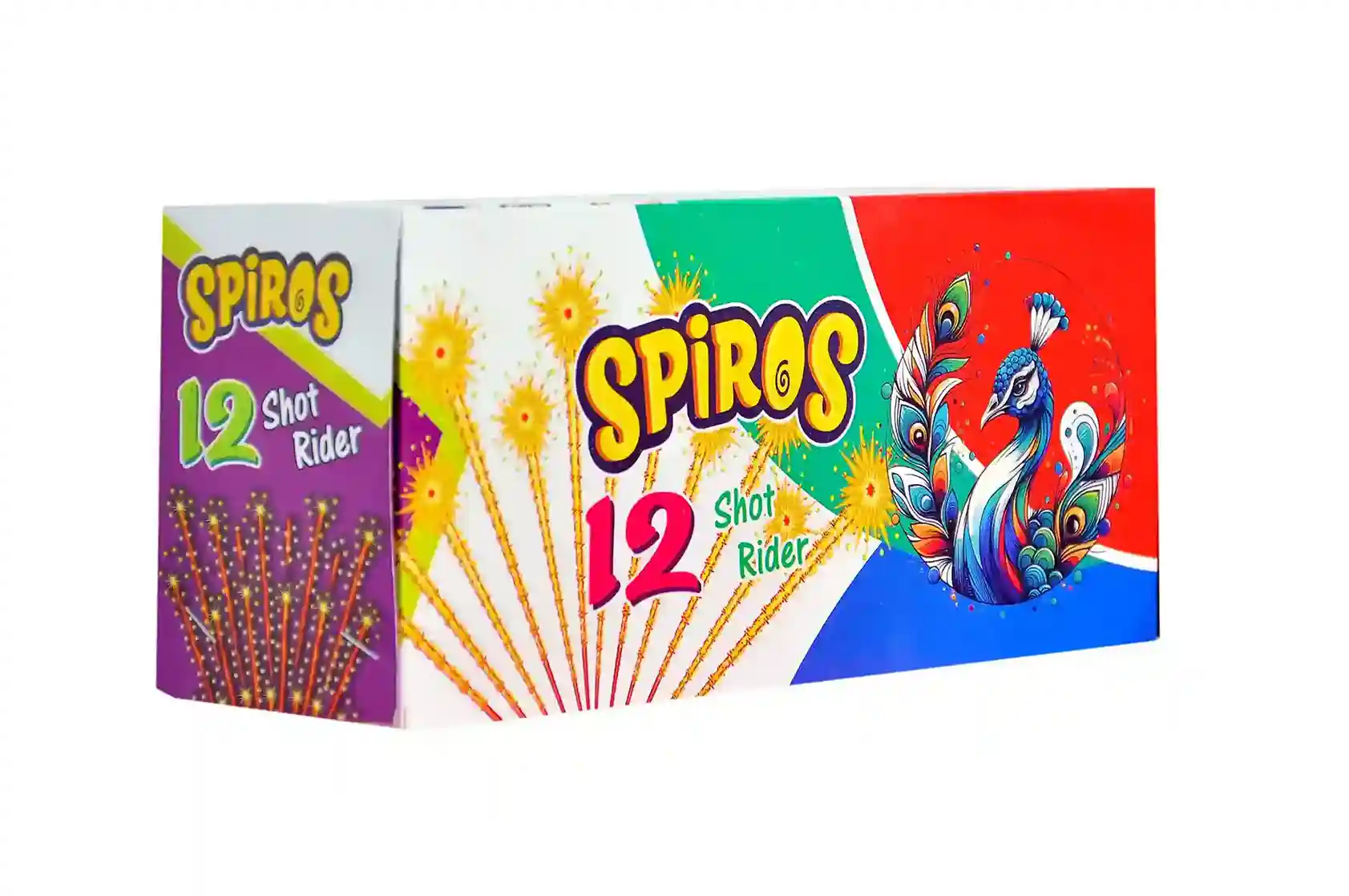 Buy Kingstar 12 shot rider sky fireworks online from Sivakasi