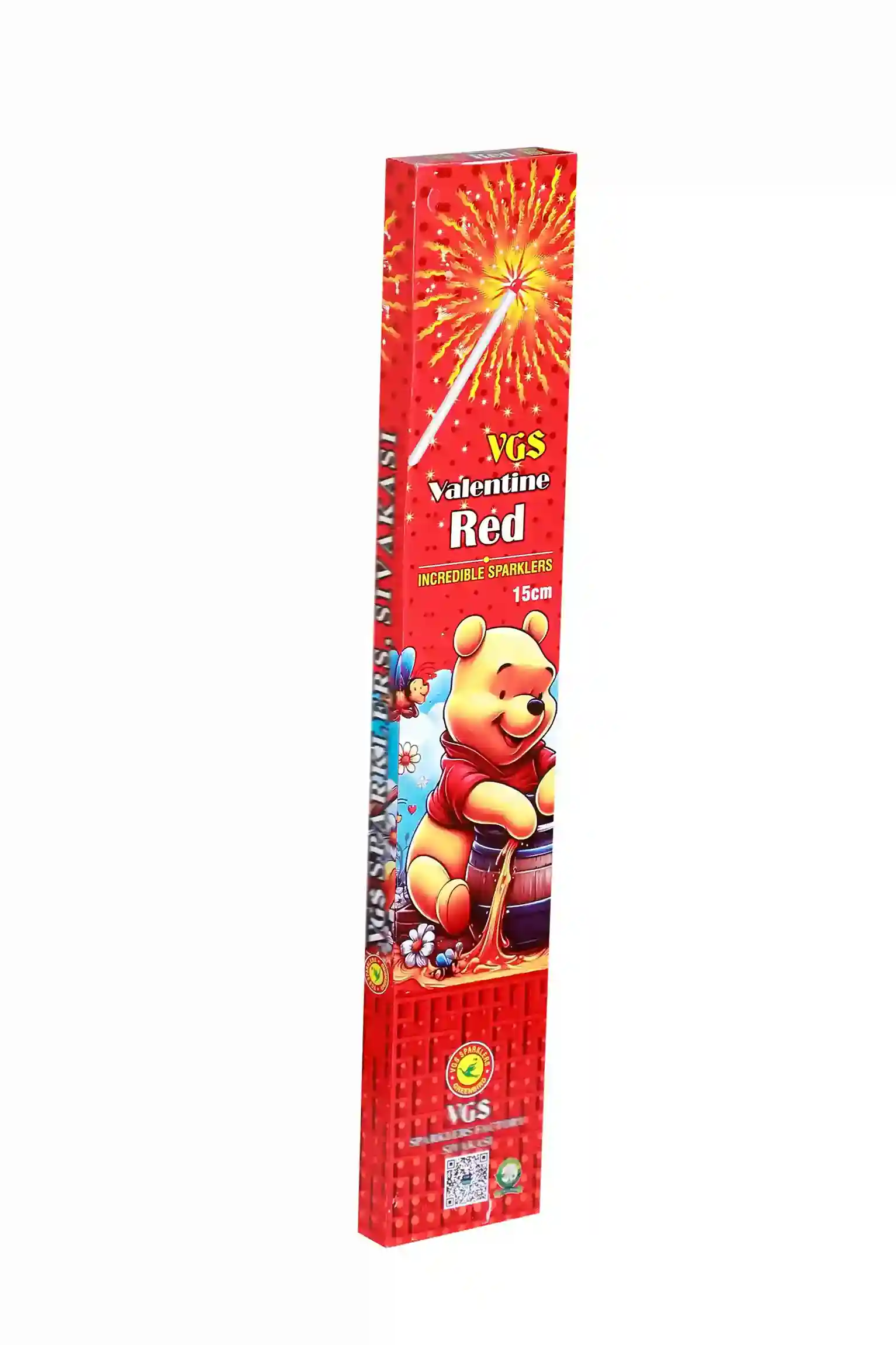 Shop premium 15 CM Red Sparklers online from Sivakasi with factory pricing and fast delivery.